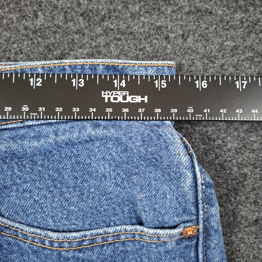Vintage 90's Levi's 505 Jeans Mens 31x33 Made in USA Dark Wash Indigo 505-0217 - Picture 3 of 11